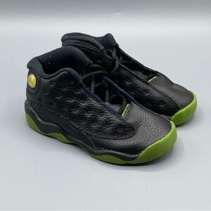 Jordan Retro 13 Kids Black and Green